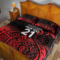 New Zealand Rugby Pacific Custom Quilt Bed Set Whatumoana Maori Tribal Tattoo LT9 - Polynesian Pride