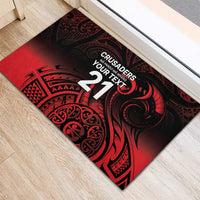 New Zealand Rugby Pacific Custom Rubber Doormat Whatumoana Maori Tribal Tattoo