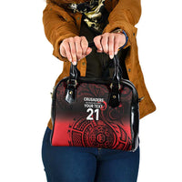 New Zealand Rugby Pacific Custom Shoulder Handbag Whatumoana Maori Tribal Tattoo LT9 One Size Gold - Polynesian Pride