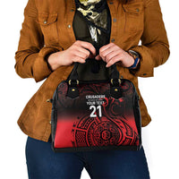 New Zealand Rugby Pacific Custom Shoulder Handbag Whatumoana Maori Tribal Tattoo LT9 - Polynesian Pride