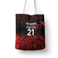 New Zealand Rugby Pacific Custom Tote Bag Whatumoana Maori Tribal Tattoo LT9 - Polynesian Pride