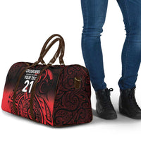 New Zealand Rugby Pacific Custom Travel Bag Whatumoana Maori Tribal Tattoo LT9 - Polynesian Pride