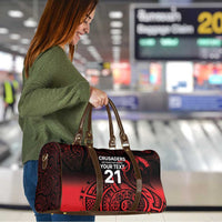 New Zealand Rugby Pacific Custom Travel Bag Whatumoana Maori Tribal Tattoo LT9 - Polynesian Pride