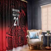 New Zealand Rugby Pacific Custom Window Curtain Whatumoana Maori Tribal Tattoo LT9 - Polynesian Pride