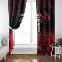 New Zealand Rugby Pacific Custom Window Curtain Whatumoana Maori Tribal Tattoo LT9 - Polynesian Pride