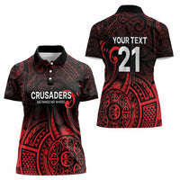 New Zealand Rugby Pacific Custom Women Polo Shirt Whatumoana Maori Tribal Tattoo LT9 - Polynesian Pride