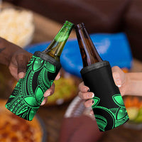 Polynesian Tribal Plumeria Flowers 4 in 1 Can Cooler Tumbler Green Vibe LT9 - Polynesian Pride