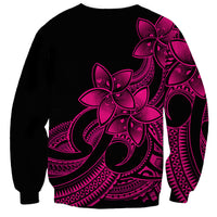 Polynesian Pride Plumeria Flowers Sweatshirt Polynesian Tribal Pink Vibe LT9 - Polynesian Pride