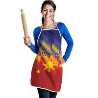 Personalized Philippines Eight Rays Sun Apron Traditional Filipino Igorot Pattern Motif LT9 - Polynesian Pride