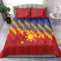 Personalized Philippines Eight Rays Sun Bedding Set Traditional Filipino Igorot Pattern Motif LT9 - Polynesian Pride