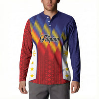 Personalized Philippines Eight Rays Sun Button Sweatshirt Traditional Filipino Igorot Pattern Motif LT9 - Polynesian Pride