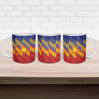 Personalized Philippines Eight Rays Sun Ceramic Mug Traditional Filipino Igorot Pattern Motif LT9 - Polynesian Pride