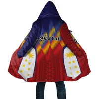Personalized Philippines Eight Rays Sun Cloak Traditional Filipino Igorot Pattern Motif LT9 Unisex Red - Polynesian Pride