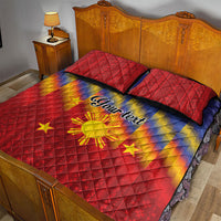 Personalized Philippines Eight Rays Sun Quilt Bed Set Traditional Filipino Igorot Pattern Motif LT9 - Polynesian Pride