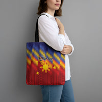 Personalized Philippines Eight Rays Sun Tote Bag Traditional Filipino Igorot Pattern Motif LT9 - Polynesian Pride
