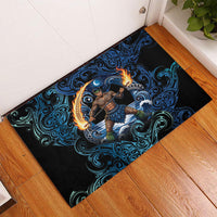 Samoa Siva Afi Rubber Doormat Fireknife Fire Dance Pacific Tribal Motif LT9 - Polynesian Pride