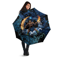 Samoa Siva Afi Umbrella Fireknife Fire Dance Pacific Tribal Motif LT9 - Polynesian Pride