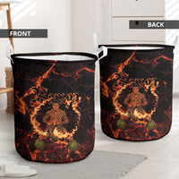 Samoa Siva Afi Dance Fireknife Laundry Basket Polynesian Heritage Fire Dance LT9 - Polynesian Pride