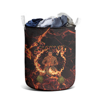 Samoa Siva Afi Dance Fireknife Laundry Basket Polynesian Heritage Fire Dance LT9 - Polynesian Pride