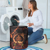 Samoa Siva Afi Dance Fireknife Laundry Basket Polynesian Heritage Fire Dance LT9 - Polynesian Pride