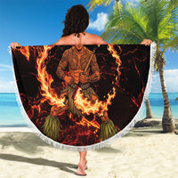 Samoa Siva Afi Dance Fireknife Beach Blanket Polynesian Heritage Fire Dance LT9 - Polynesian Pride