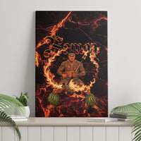 Samoa Siva Afi Dance Fireknife Canvas Wall Art Polynesian Heritage Fire Dance LT9 - Polynesian Pride