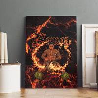 Samoa Siva Afi Dance Fireknife Canvas Wall Art Polynesian Heritage Fire Dance LT9 - Polynesian Pride