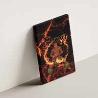 Samoa Siva Afi Dance Fireknife Canvas Wall Art Polynesian Heritage Fire Dance LT9 - Polynesian Pride