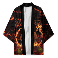 Samoa Siva Afi Dance Fireknife Kimono Polynesian Heritage Fire Dance LT9 Unisex Black - Polynesian Pride