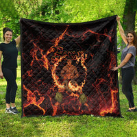 Samoa Siva Afi Dance Fireknife Quilt Polynesian Heritage Fire Dance LT9 - Polynesian Pride