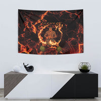 Samoa Siva Afi Dance Fireknife Tapestry Polynesian Heritage Fire Dance LT9 - Polynesian Pride
