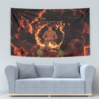 Samoa Siva Afi Dance Fireknife Tapestry Polynesian Heritage Fire Dance LT9 - Polynesian Pride