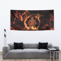 Samoa Siva Afi Dance Fireknife Tapestry Polynesian Heritage Fire Dance LT9 - Polynesian Pride