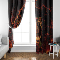 Samoa Siva Afi Dance Fireknife Window Curtain Polynesian Heritage Fire Dance LT9 - Polynesian Pride