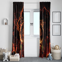 Samoa Siva Afi Dance Fireknife Window Curtain Polynesian Heritage Fire Dance LT9 - Polynesian Pride