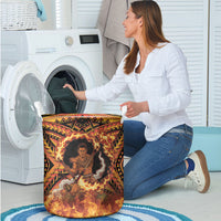 Samoa Siva Afi Dance Fireknife Laundry Basket Samoan Tribal Motif Dancing in the Fire LT9 - Polynesian Pride