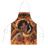 Samoa Siva Afi Dance Fireknife Apron Samoan Tribal Motif Dancing in the Fire LT9 Red - Polynesian Pride