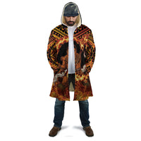 Samoa Siva Afi Dance Fireknife Cloak Samoan Tribal Motif Dancing in the Fire LT9 - Polynesian Pride