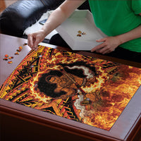 Samoa Siva Afi Dance Fireknife Puzzle Samoan Tribal Motif Dancing in the Fire LT9 - Polynesian Pride