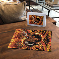 Samoa Siva Afi Dance Fireknife Puzzle Samoan Tribal Motif Dancing in the Fire LT9 - Polynesian Pride