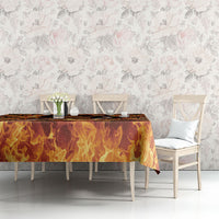Samoa Siva Afi Dance Fireknife Tablecloth Samoan Tribal Motif Dancing in the Fire LT9 - Polynesian Pride