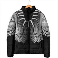 Samoan Ula Nifo Afi Tribal Padded Jacket Polynesian Pattern LT9 - Polynesian Pride