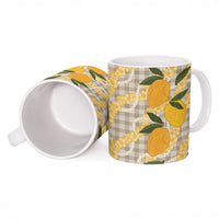 Maku'e Hawaiian Mango Palaka Ceramic Mug Aloha Hibiscus Pikake Lei LT9 - Polynesian Pride