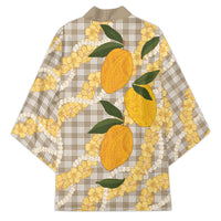 Maku'e Hawaiian Mango Palaka Kimono Aloha Hibiscus Pikake Lei LT9 - Polynesian Pride