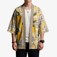 Maku'e Hawaiian Mango Palaka Kimono Aloha Hibiscus Pikake Lei LT9 - Polynesian Pride