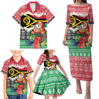 Personalised Vanuatu Joyeux Noel Family Matching Puletasi and Hawaiian Shirt Proud To Be a Ni-Van Sand Drawing Art LT9 - Polynesian Pride