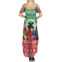 Personalised Vanuatu Joyeux Noel Family Matching Summer Maxi Dress and Hawaiian Shirt Proud To Be a Ni-Van Sand Drawing Art LT9 - Polynesian Pride