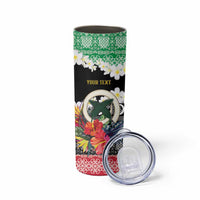 Personalised Vanuatu Joyeux Noel Skinny Tumbler Proud To Be a Ni-Van Sand Drawing Art LT9 - Polynesian Pride