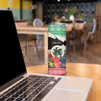 Personalised Vanuatu Joyeux Noel Skinny Tumbler Proud To Be a Ni-Van Sand Drawing Art LT9 - Polynesian Pride