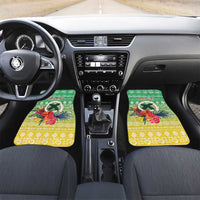 Personalised Malampa Joyeux Noel Car Mats Proud To Be a Ni-Van Sand Drawing Art - Polynesian Pride